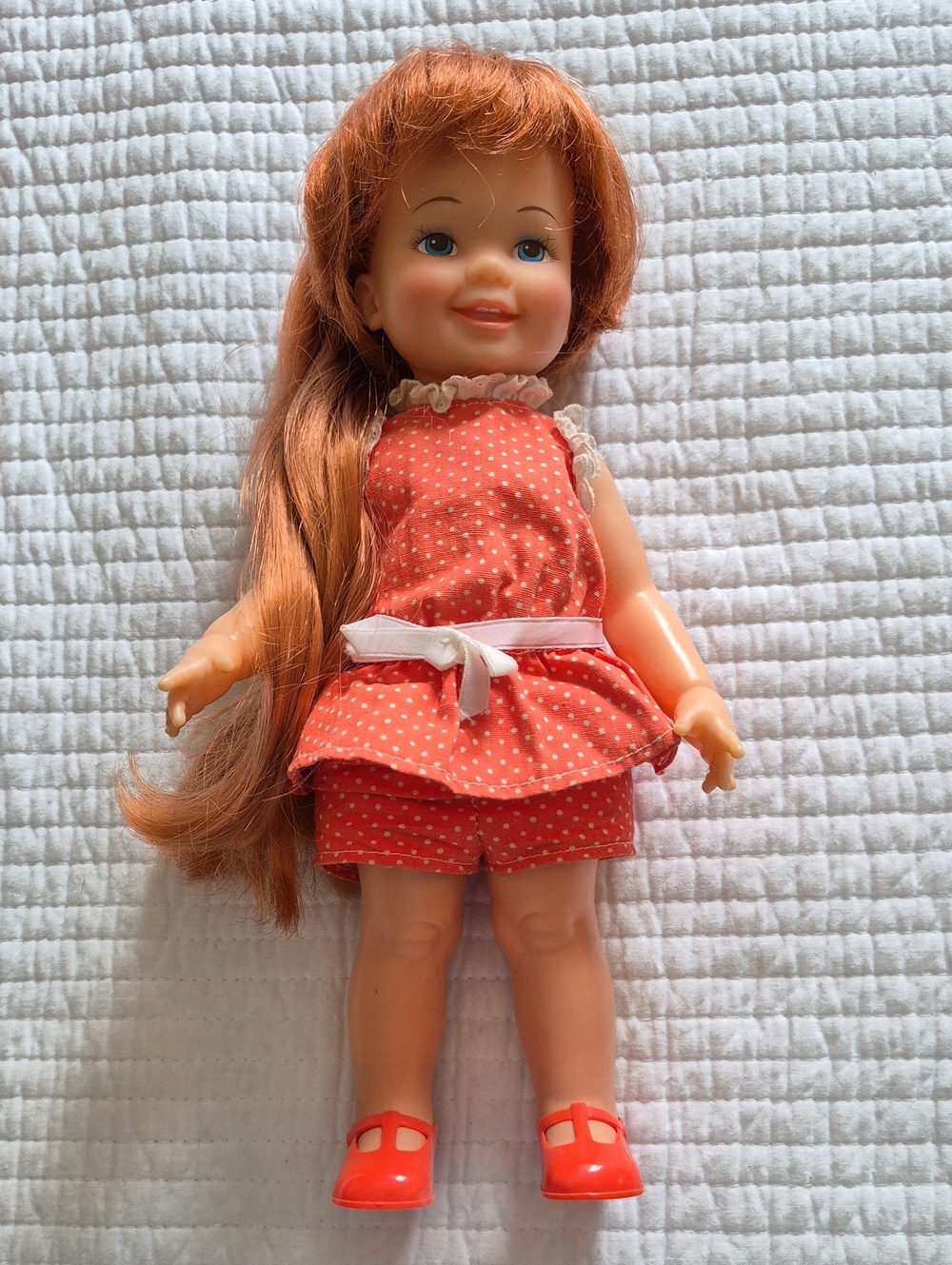 Vintage 70s Cinnamon Doll Crissy's Little Sister Ponytail Grows! Original Outfit